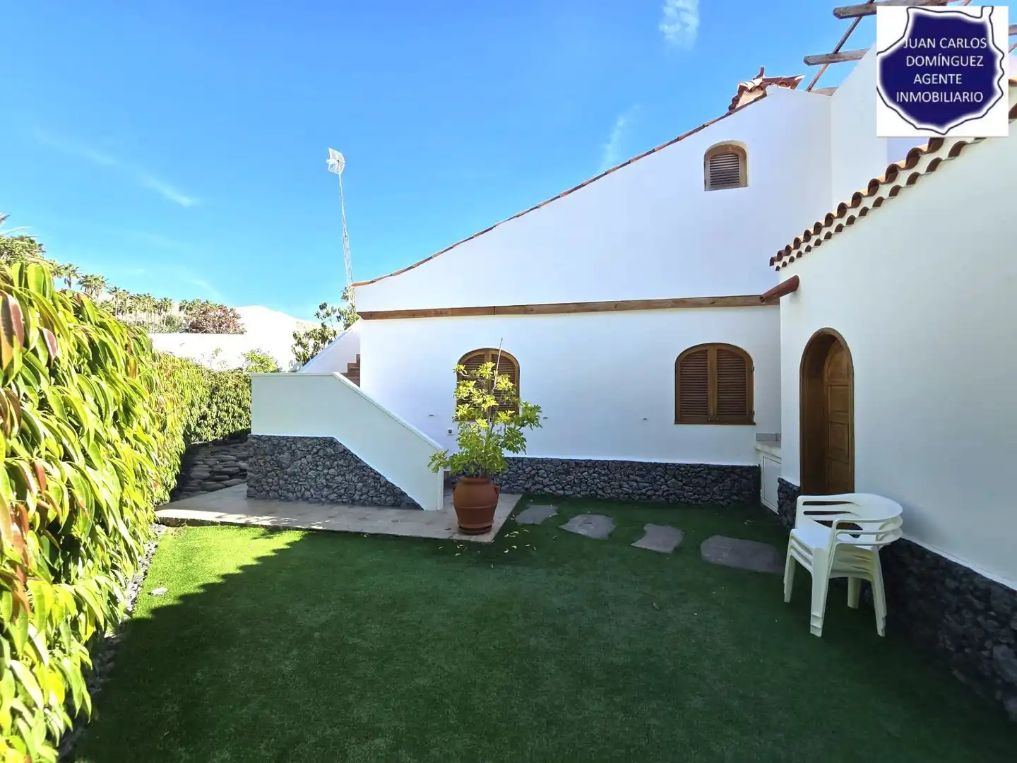 Vista exterior de Casa o chalet de alquiler en San Bartolomé de Tirajana con Aire acondicionado, Jardín privado y Terraza