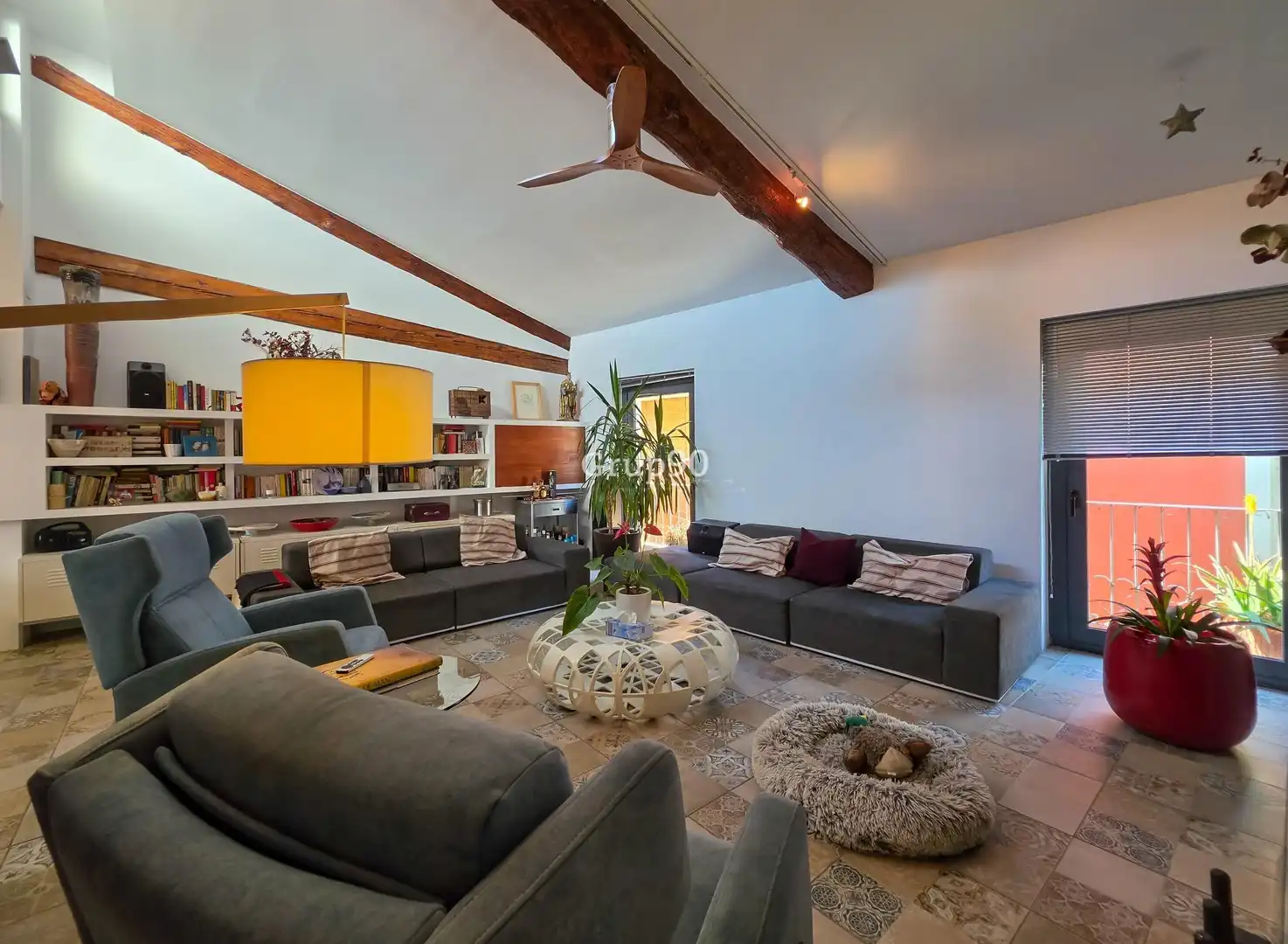 Sala de estar de Casa adosada en venta en Lleida con Aire acondicionado y Calefacción