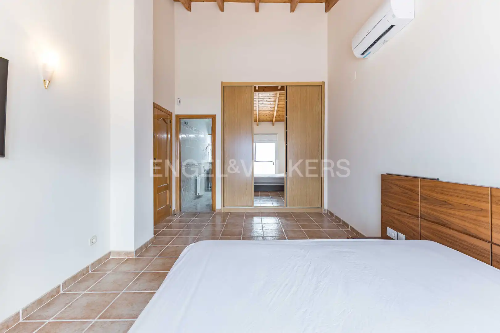 Schlafzimmer von Haus oder Chalet zur Miete in Sitges mit Klimaanlage, Heizung und Privatgarten