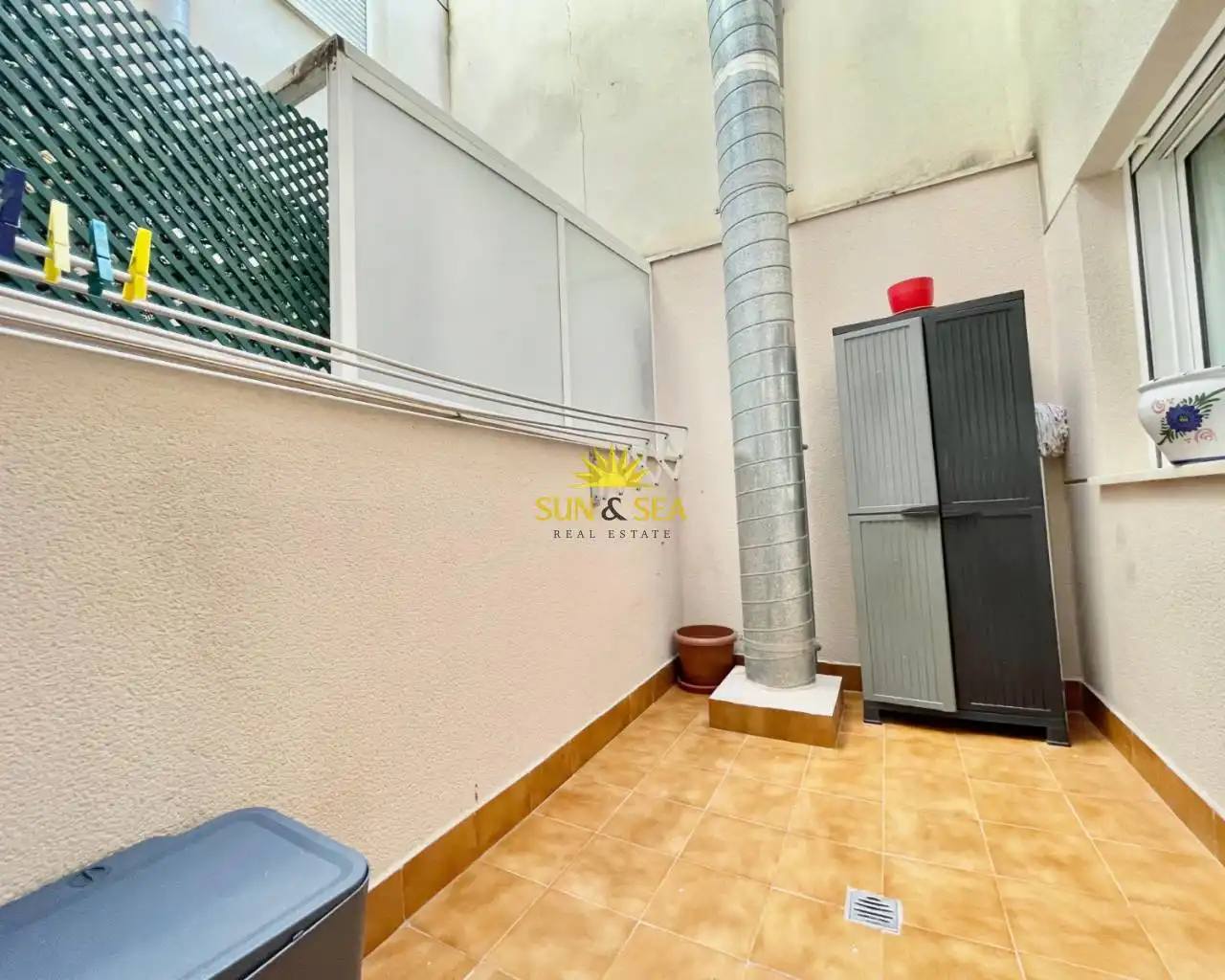 Terraza de Piso de alquiler en Murcia con Aire acondicionado, Calefacción y Amueblado