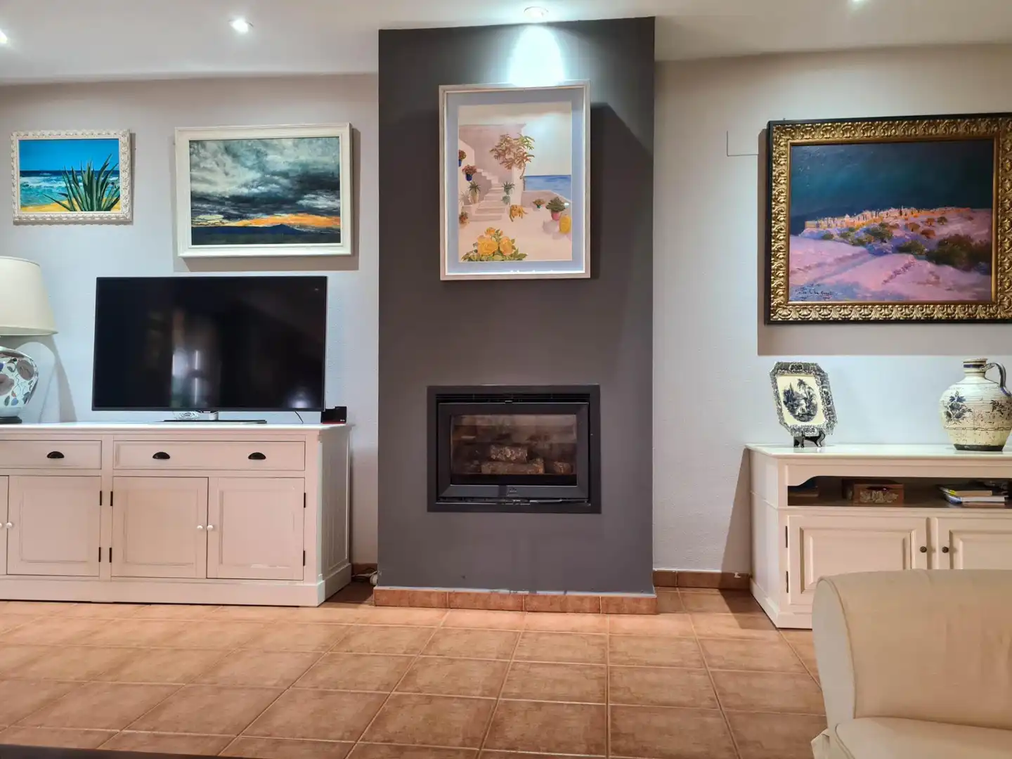 Sala de estar de Casa o chalet en venta en El Casar con Terraza, Trastero y Piscina