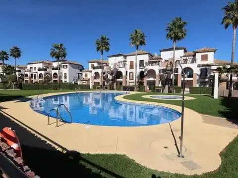 Außenansicht von Dachboden zur Miete in Vera mit Klimaanlage, Terrasse und Schwimmbad
