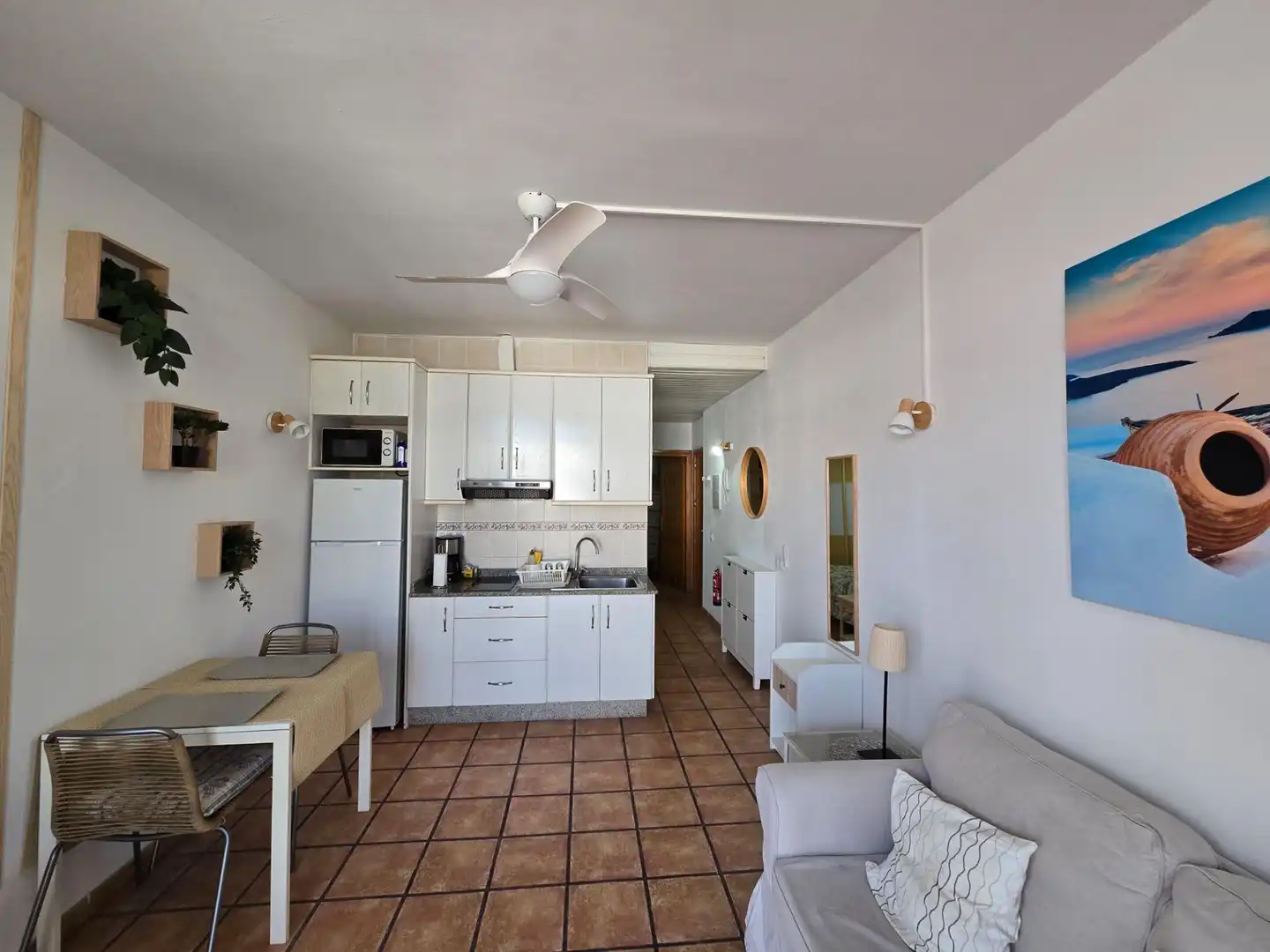 Cocina de Apartamento de alquiler en Mogán con Aire acondicionado, Amueblado y Balcón