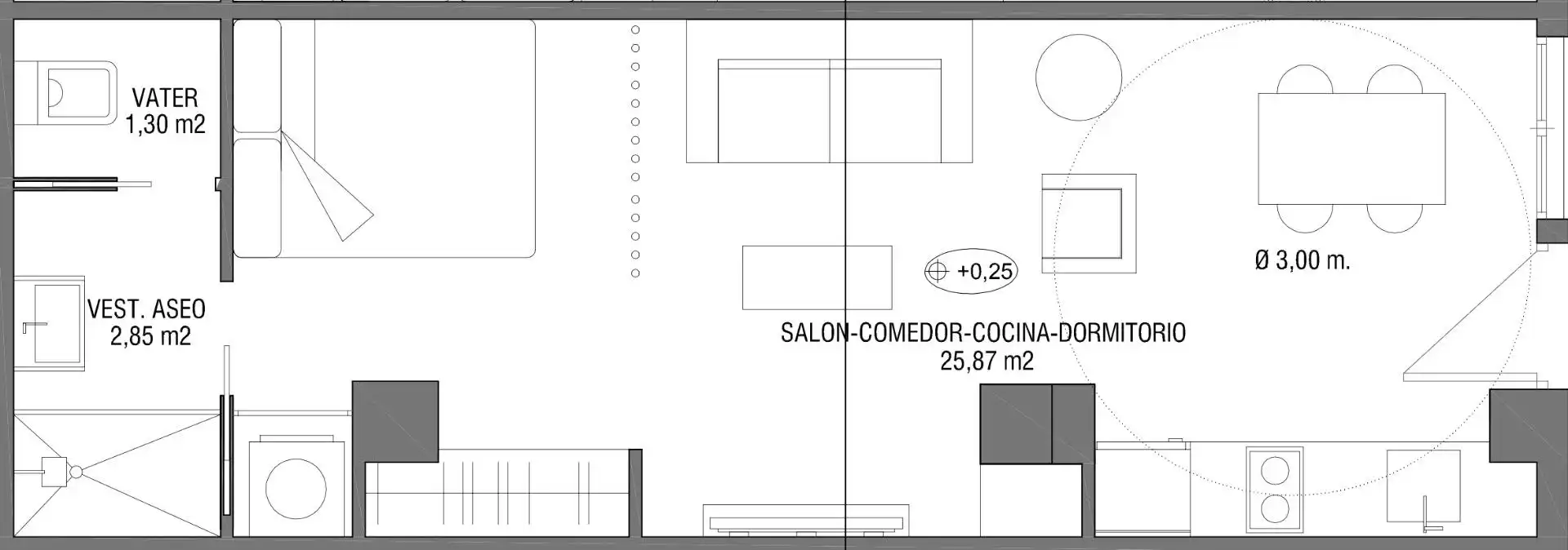 Loft zum Verkauf in Granada mit Klimaanlage und Möbliert