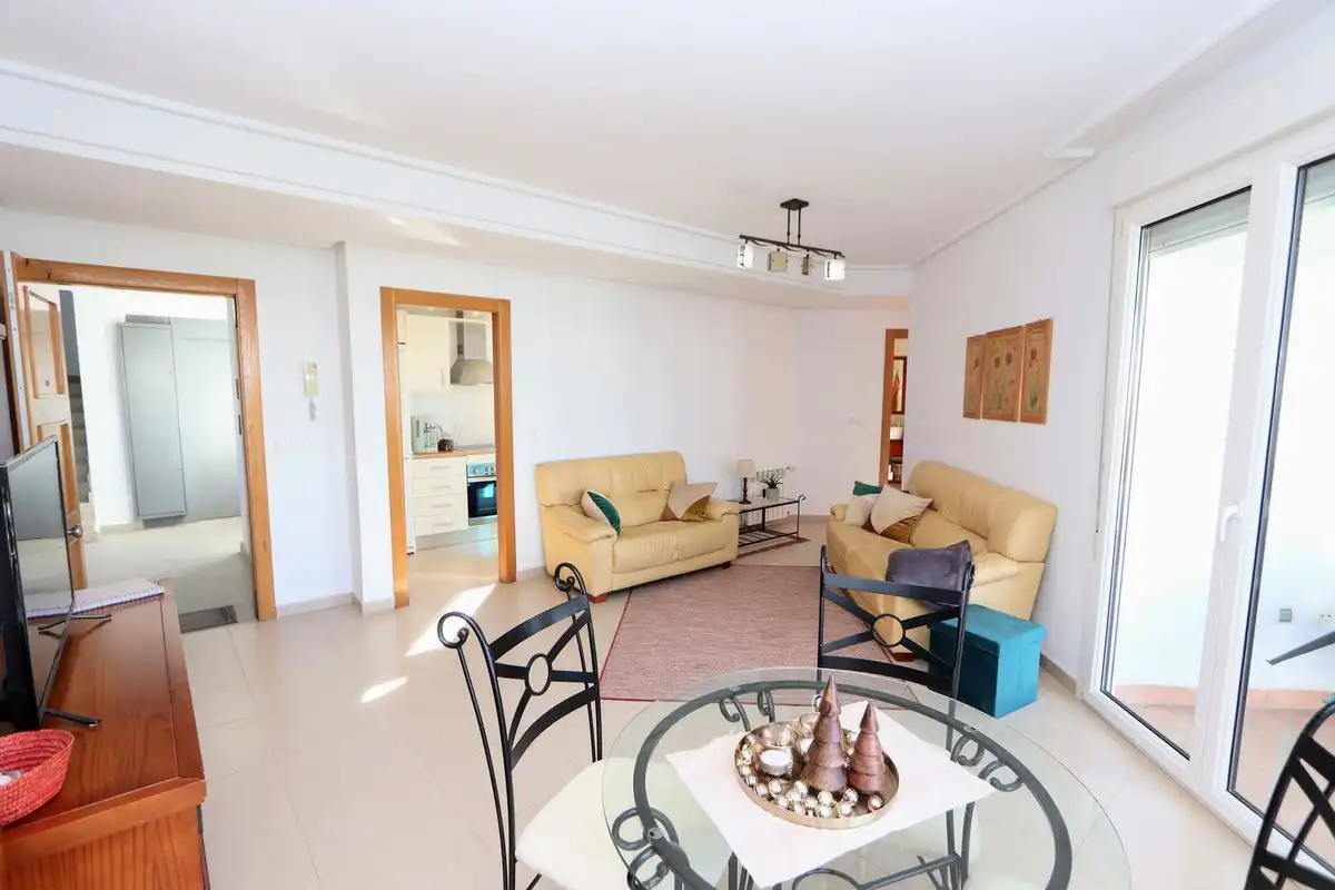 Sala de estar de Apartamento en venta en Torre-Pacheco con Aire acondicionado, Terraza y Piscina comunitaria