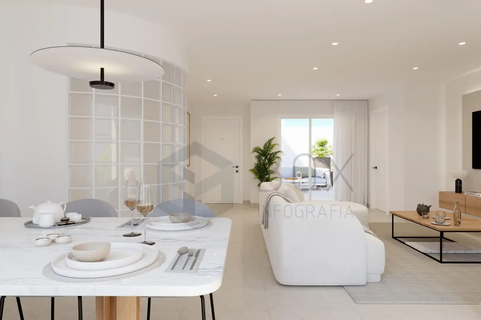 Sala de estar de Ático en venta en Murcia con Terraza, Trastero y Balcón