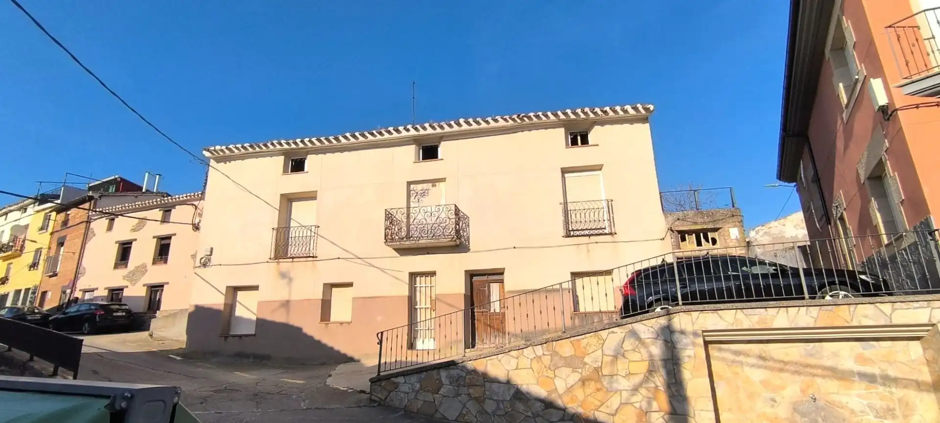 Vista exterior de Casa o xalet en venda en Ausejo amb Jardí privat i Terrassa