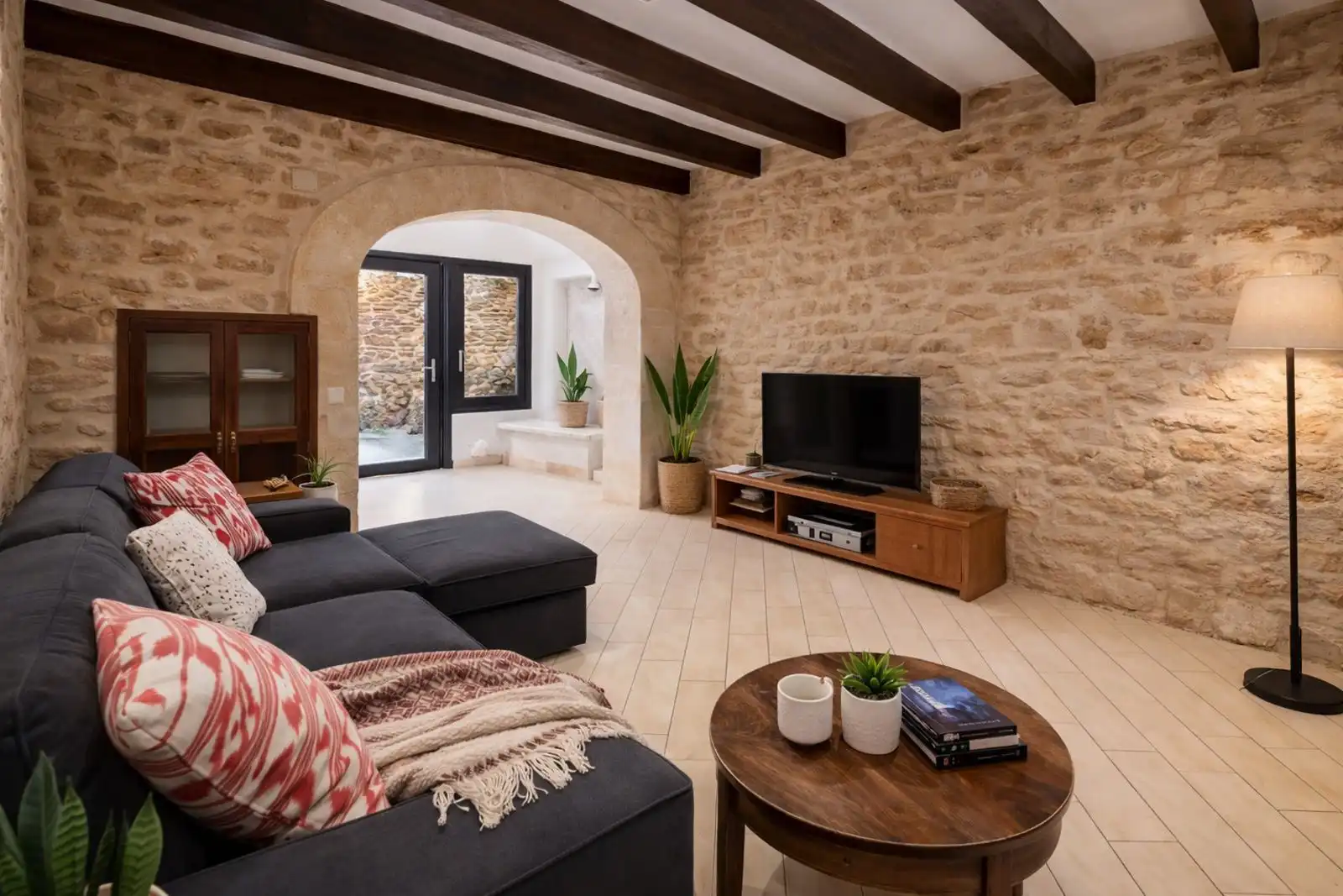 Living room of Detached homes for sale in Alcúdia  with Heating, Parquet flooring and Terrace