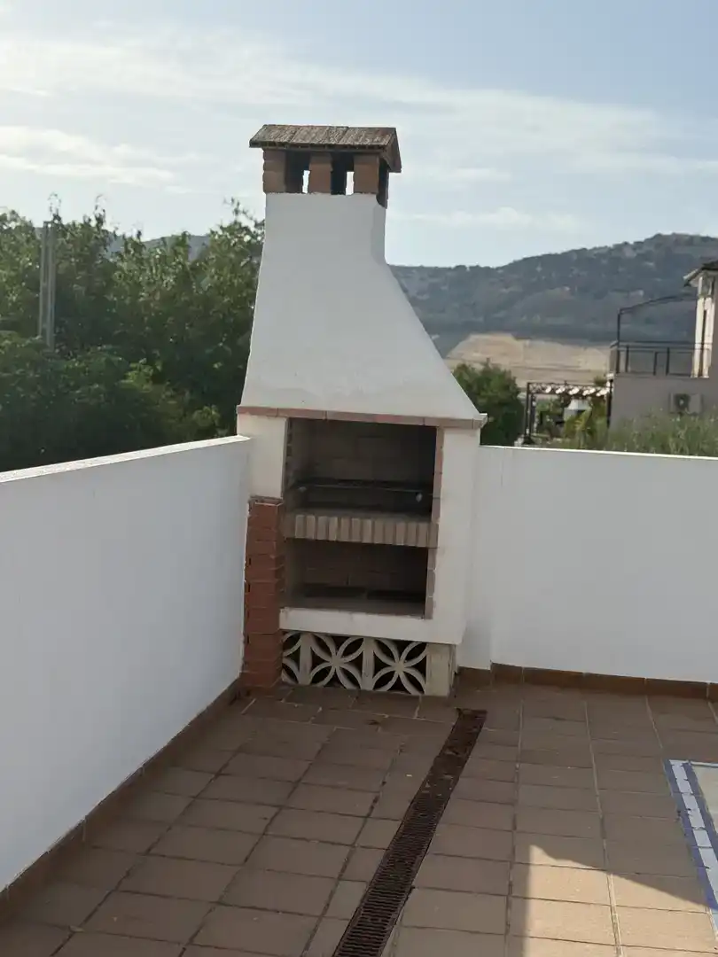 Garden of Houses for rent in Arriate  with Air Conditioner, Swimming Pool and Furnished