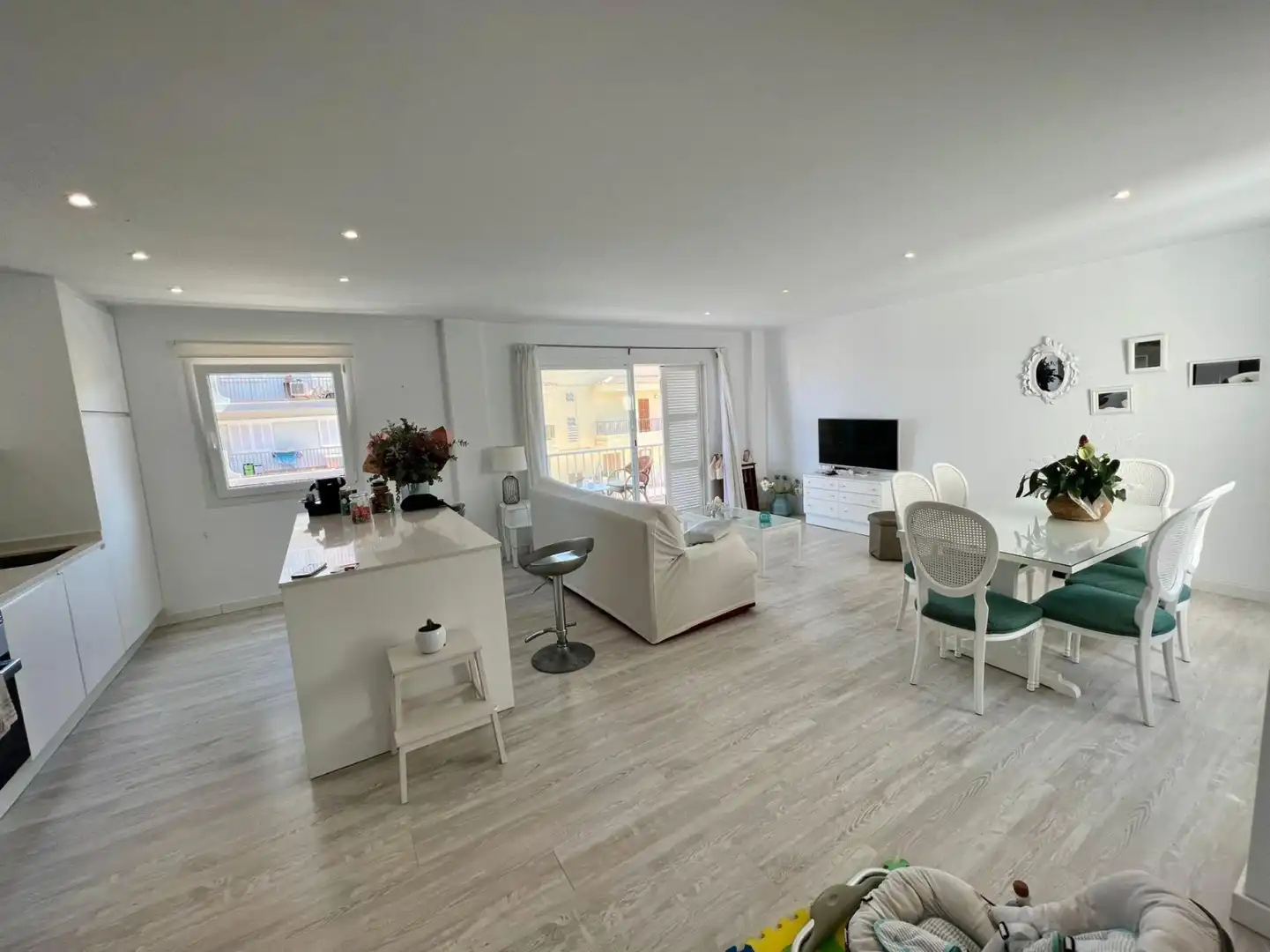 Sala d'estar de Pis de lloguer en Santa Margalida amb Aire condicionat, Calefacció i Moblat