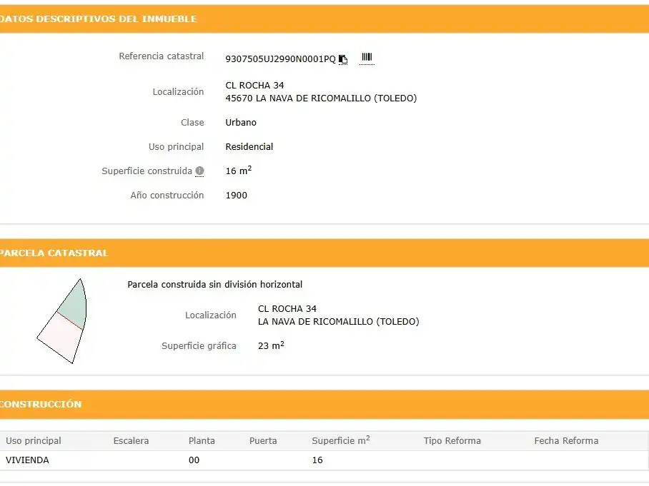 Terreno en venta en La Nava de Ricomalillo