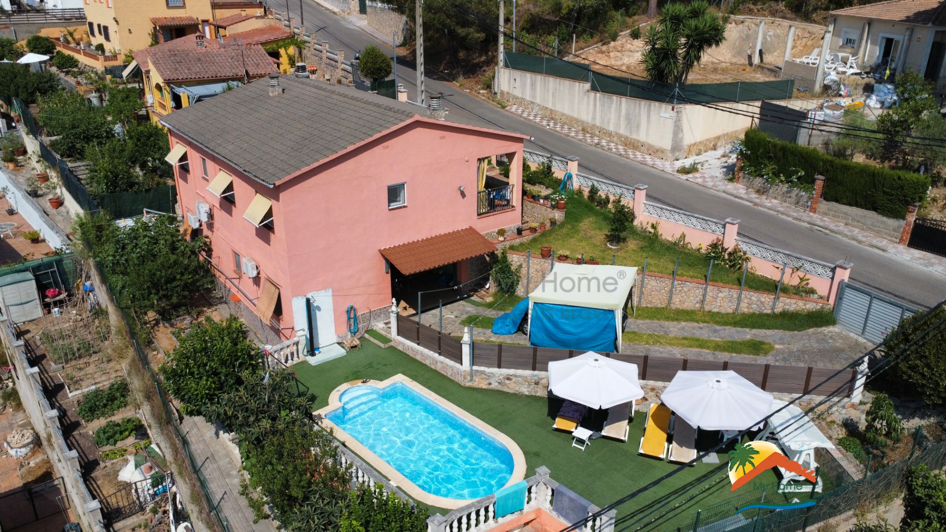 Exterior view of House or chalet for sale in Vidreres  with Air Conditioner, Heating and Private garden