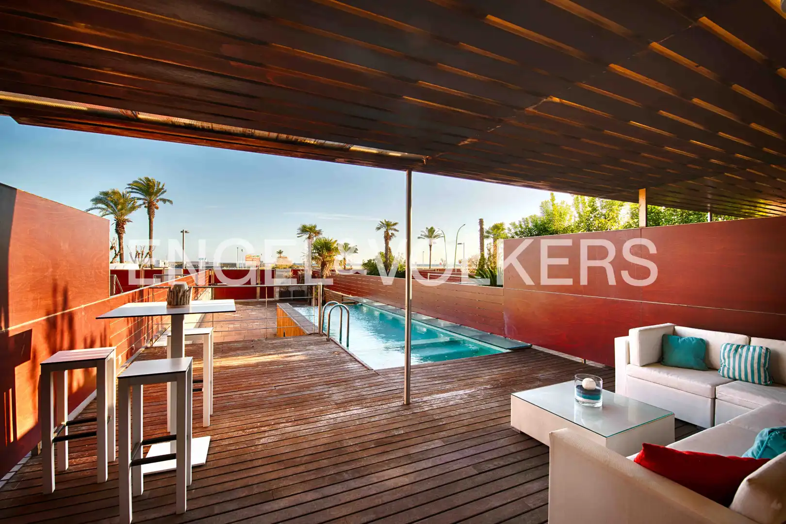 Terrace of Detached homes for sale in Empuriabrava  with Air Conditioner, Terrace and Swimming Pool