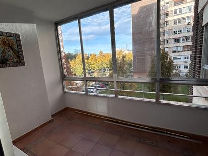 Bedroom of Flat to rent in  Madrid Capital  with Heating, Parquet flooring and Terrace