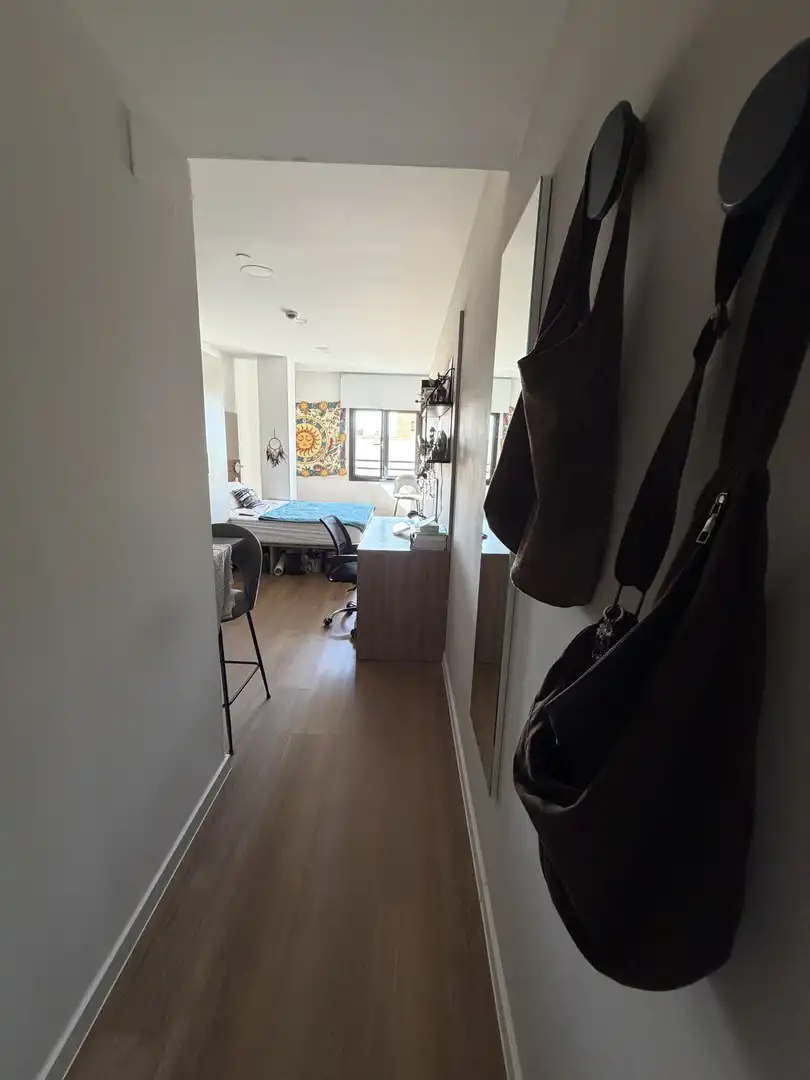 Schlafzimmer von Wohnung zur Miete in Madrid mit Klimaanlage, Parkett und Terrasse