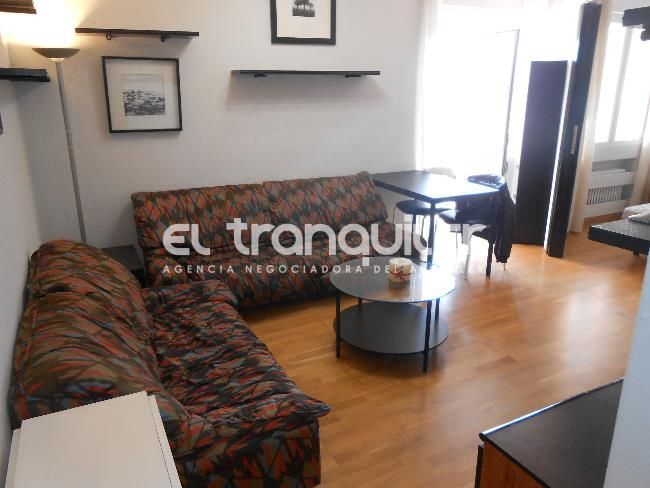 Living room of Flat to rent in  Madrid Capital  with Air Conditioner, Terrace and Furnished