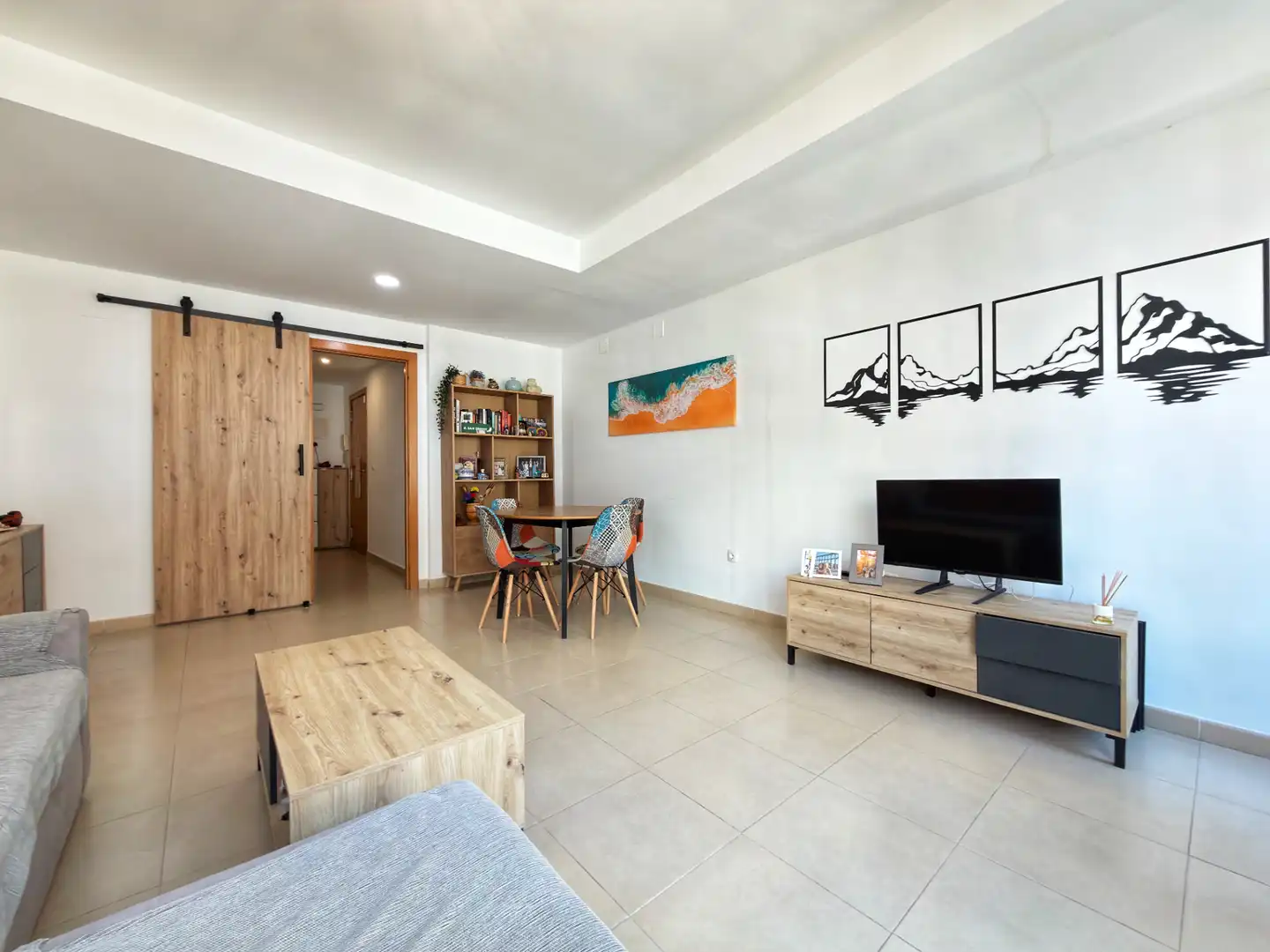 Sala de estar de Ático en venta en Castellón de la Plana / Castelló de la Plana con Terraza, Amueblado y Horno