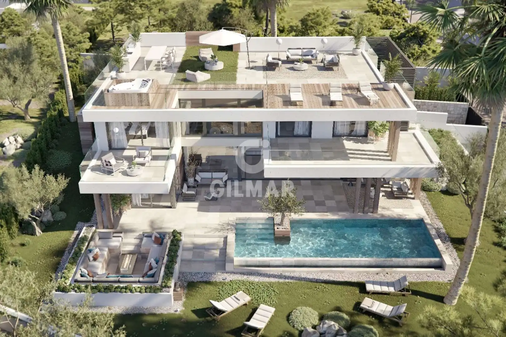 Chalet con piscina en venta en Los Flamingos