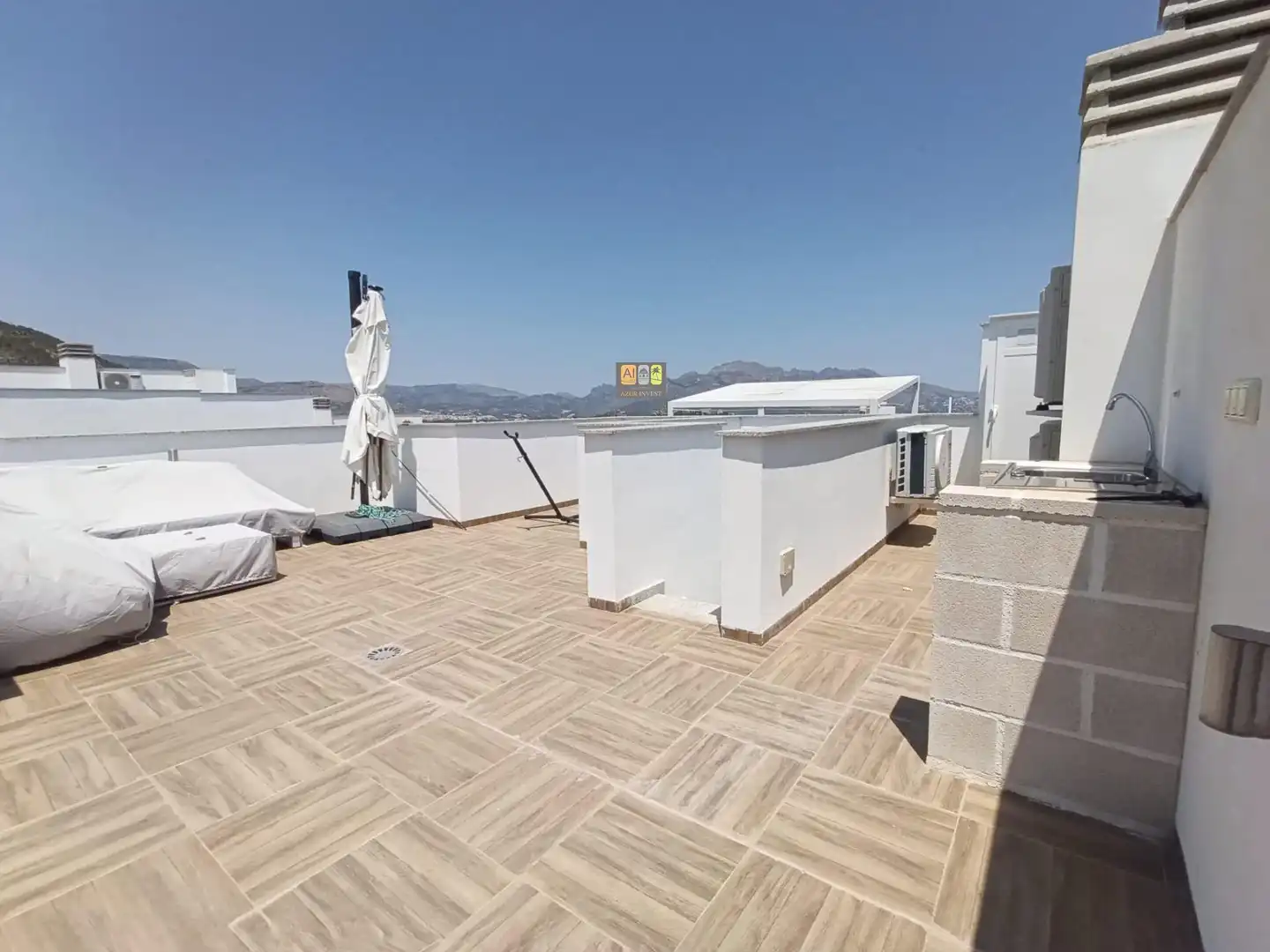 Terrassa de Casa adosada de lloguer en Polop amb Aire condicionat, Calefacció i Jardí privat