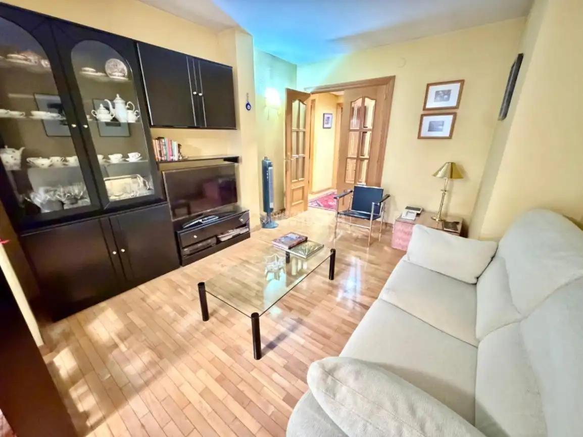 Living room of Flat for sale in León Capital   with Heating, Parquet flooring and Terrace