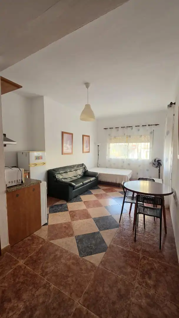 Sala de estar de Estudio de alquiler en Málaga con Amueblado y Lavadora