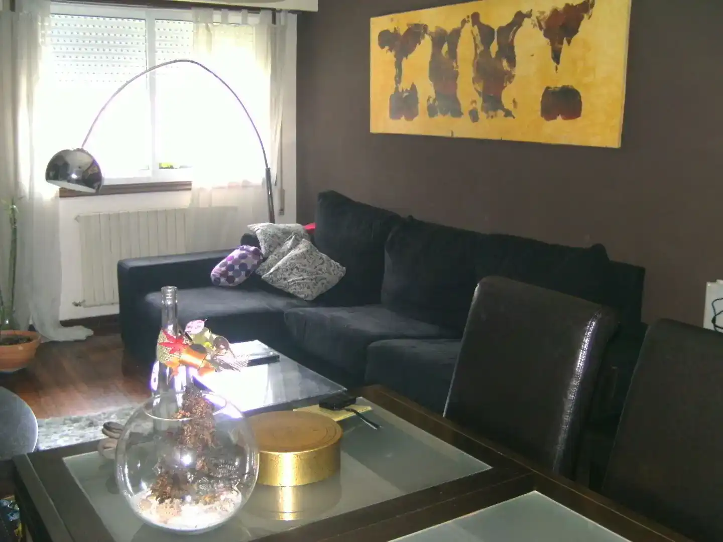 Sala d'estar de Apartament per a compartir en Ourense Capital  amb Parquet i Moblat