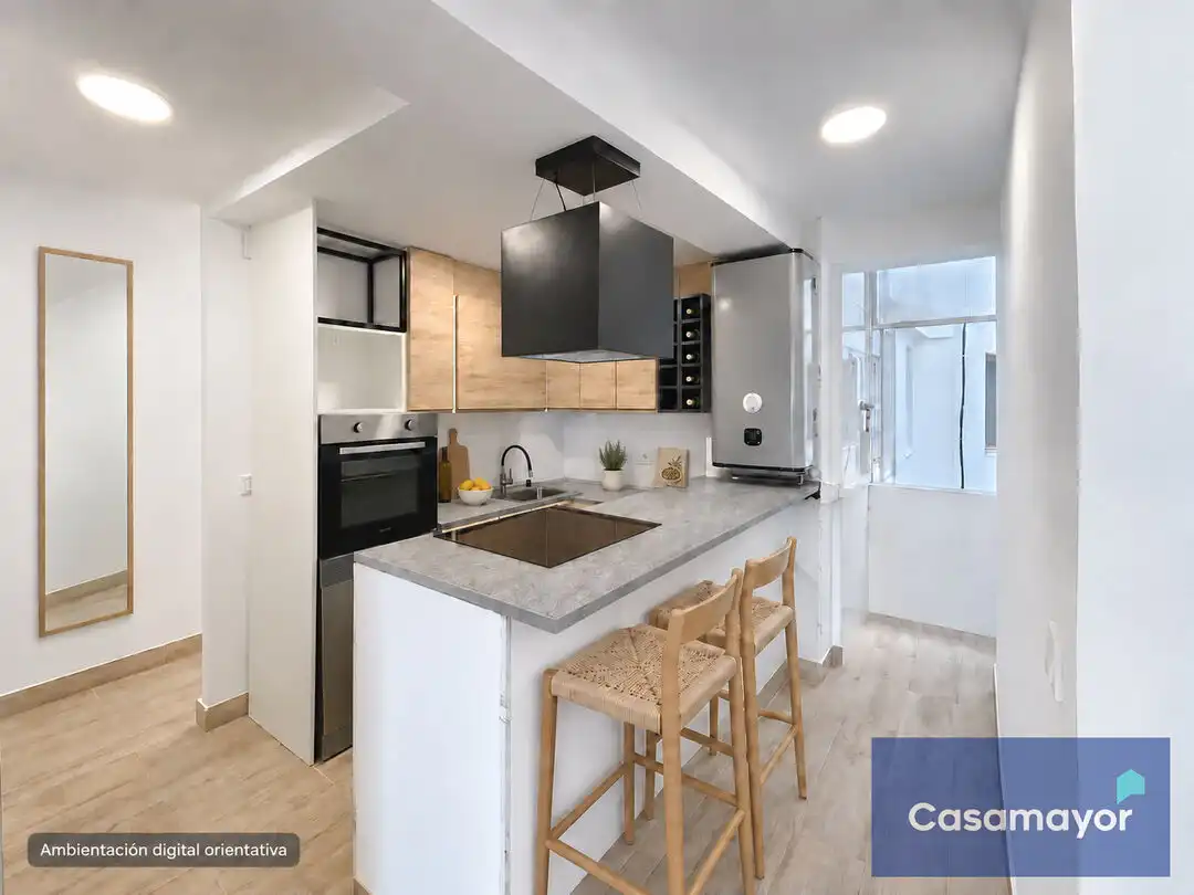 Kitchen of Flat for rent in Alicante / Alacant  with Air Conditioner, Heating and Terrace