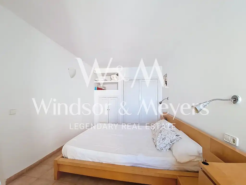 Bedroom of Flat for sale in Santa Eulària des Riu  with Air Conditioner, Furnished and Microwave