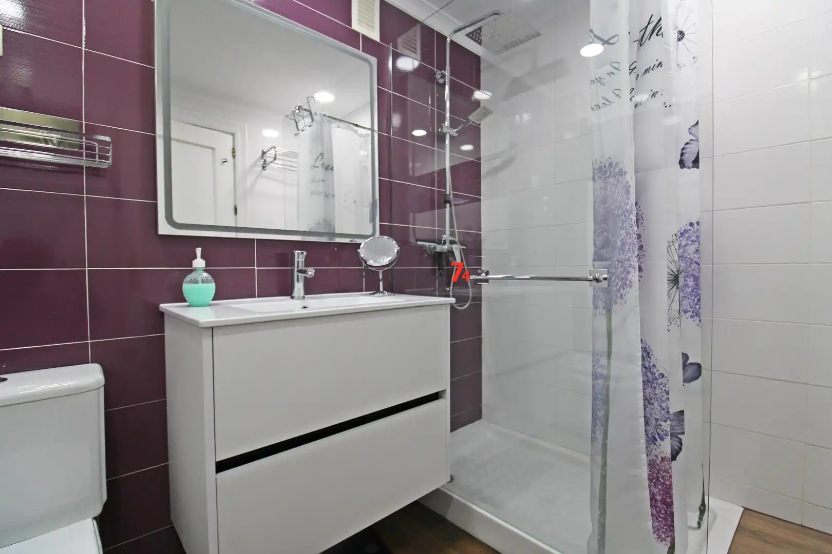 Badezimmer von Wohnung zum Verkauf in Lorca mit Klimaanlage, Heizung und Parkett
