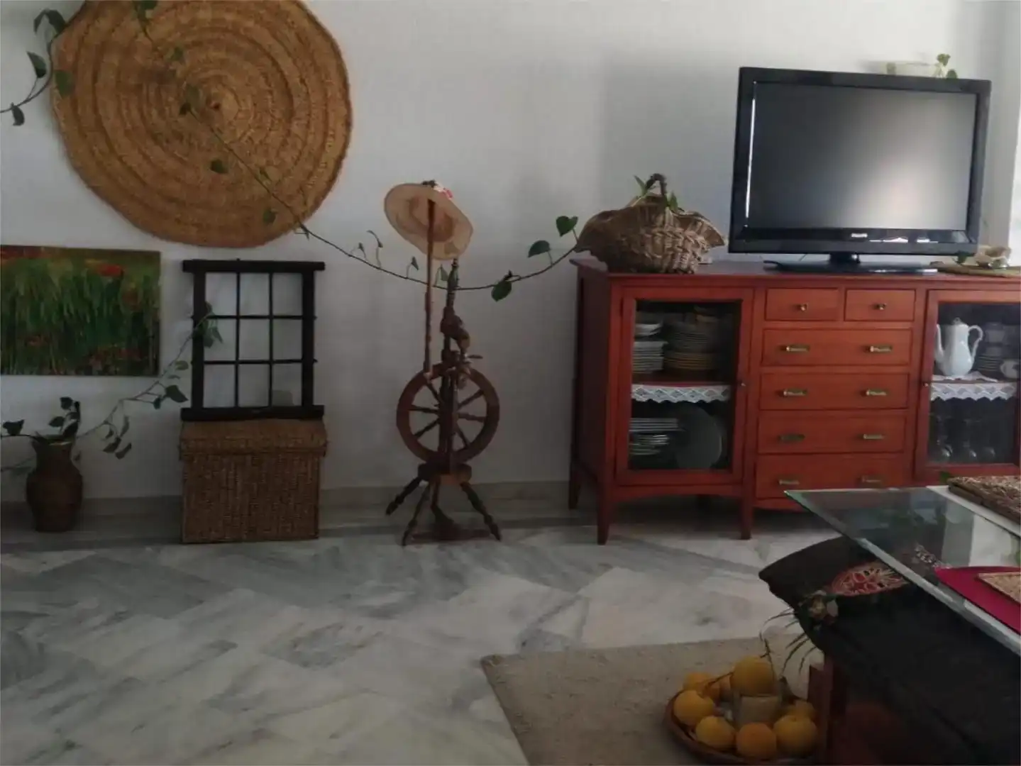 Wohnzimmer von Wohnung zur Miete in Tarifa mit Privatgarten, Abstellraum und Möbliert