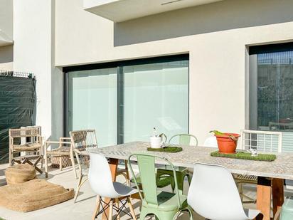 Terrasse von Einfamilien-Reihenhaus miete in Torremolinos mit Klimaanlage, Heizung und Privatgarten