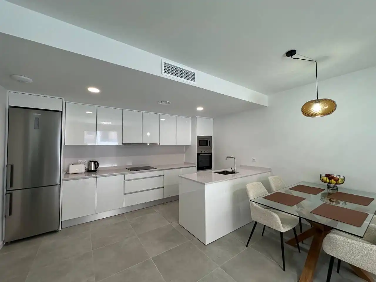 Kitchen of Flat for sale in Orihuela  with Air Conditioner, Swimming Pool and Furnished