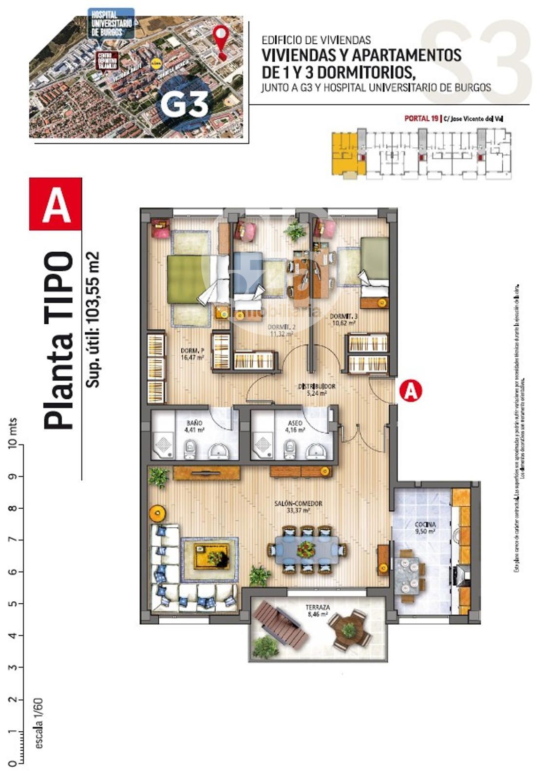 Piso en venta en Burgos Capital con Calefacción, Terraza y Trastero