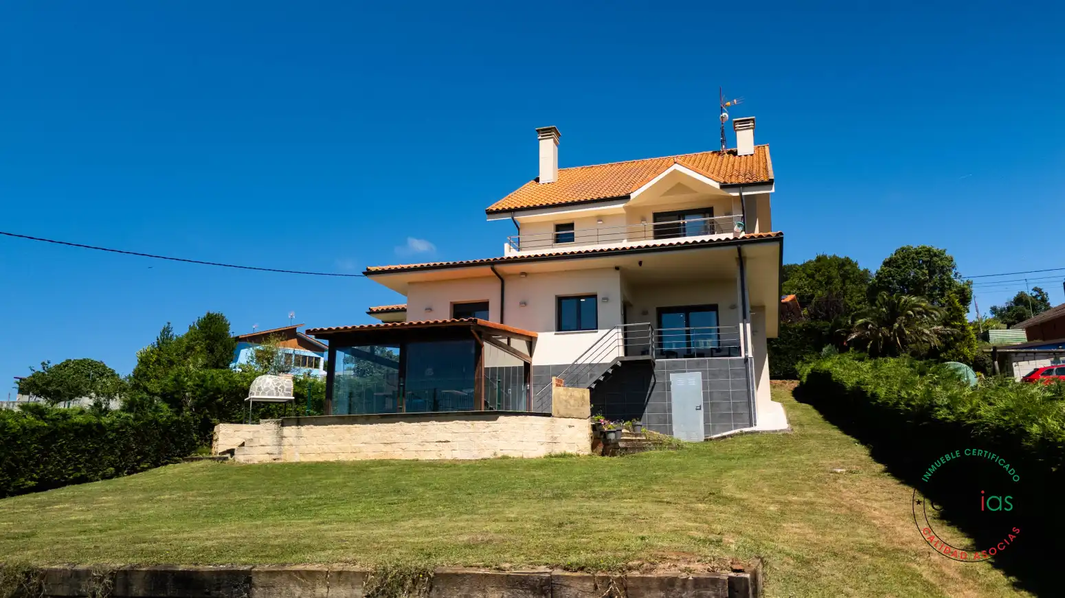Vista exterior de Casa o chalet en venta en Gijón  con Calefacción, Jardín privado y Terraza