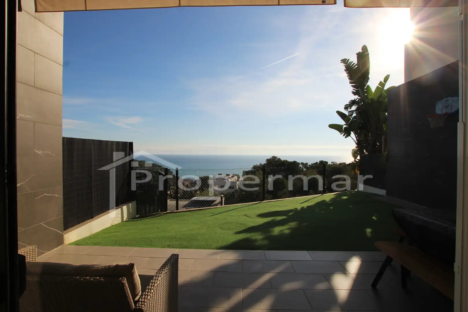 Terrace of Detached homes for sale in Caldes d'Estrac  with Air Conditioner, Heating and Private garden