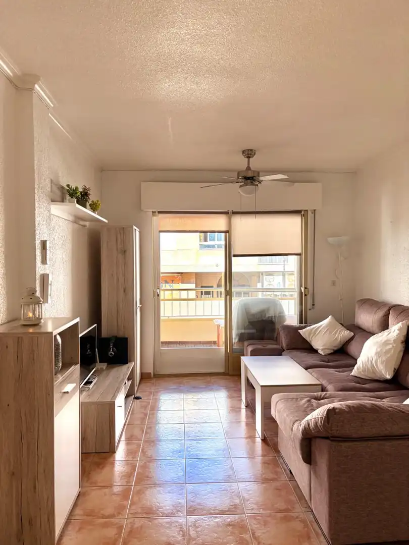 Wohnzimmer von Wohnung zum Verkauf in San Pedro del Pinatar mit Klimaanlage, Terrasse und Möbliert
