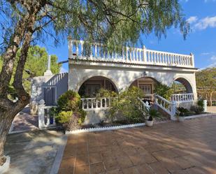 Vista exterior de Finca rústica en venda en Sax amb Jardí privat, Terrassa i Piscina