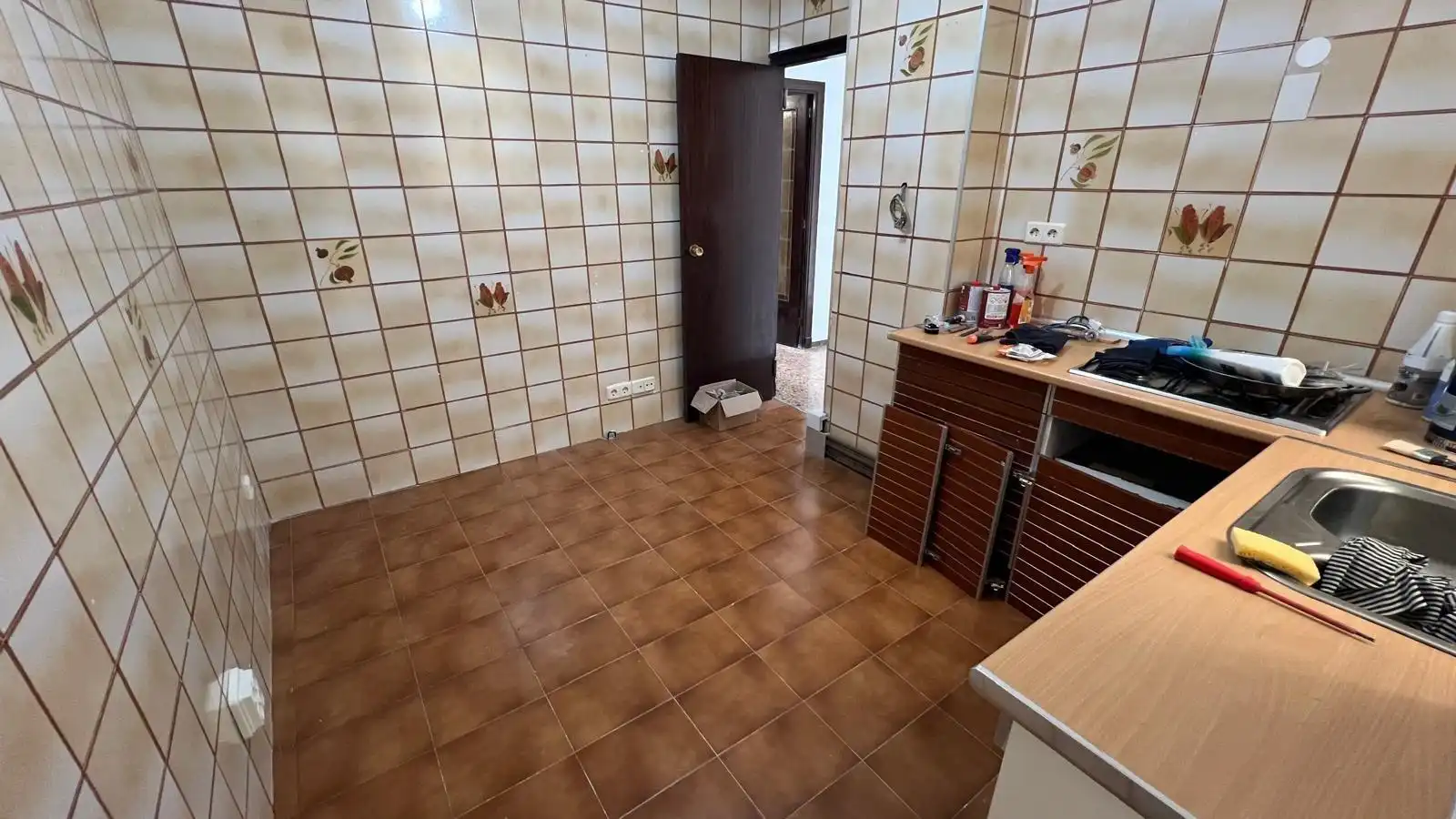 Kitchen of Flat for sale in Sabadell  with Air Conditioner, Heating and Terrace