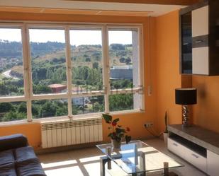 Living room of Flat to rent in Santiago de Compostela   with Heating, Terrace and Furnished