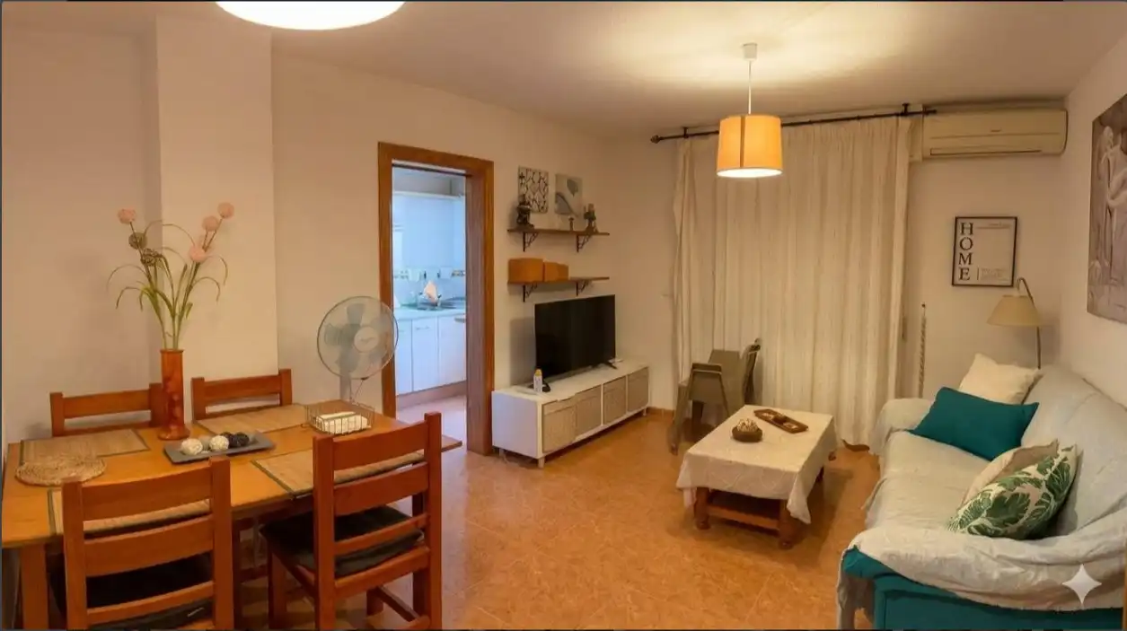 Sala de estar de Apartamento en venta en La Manga del Mar Menor con Terraza, Piscina y Amueblado