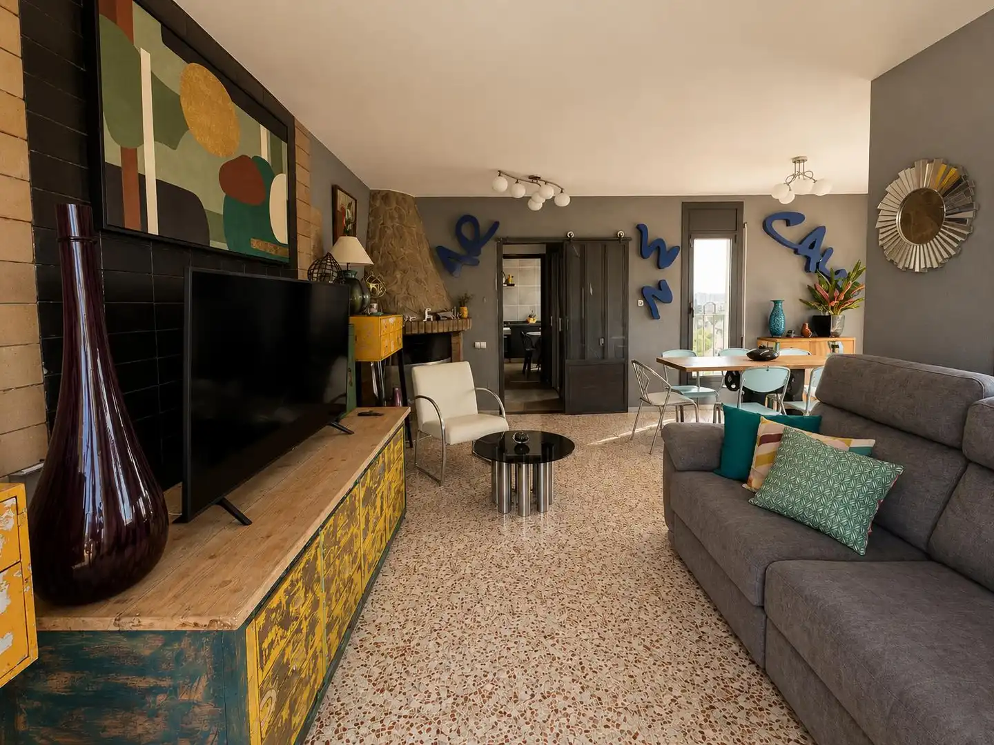 Living room of Houses for sale in Santa Susanna  with Air Conditioner, Heating and Private garden