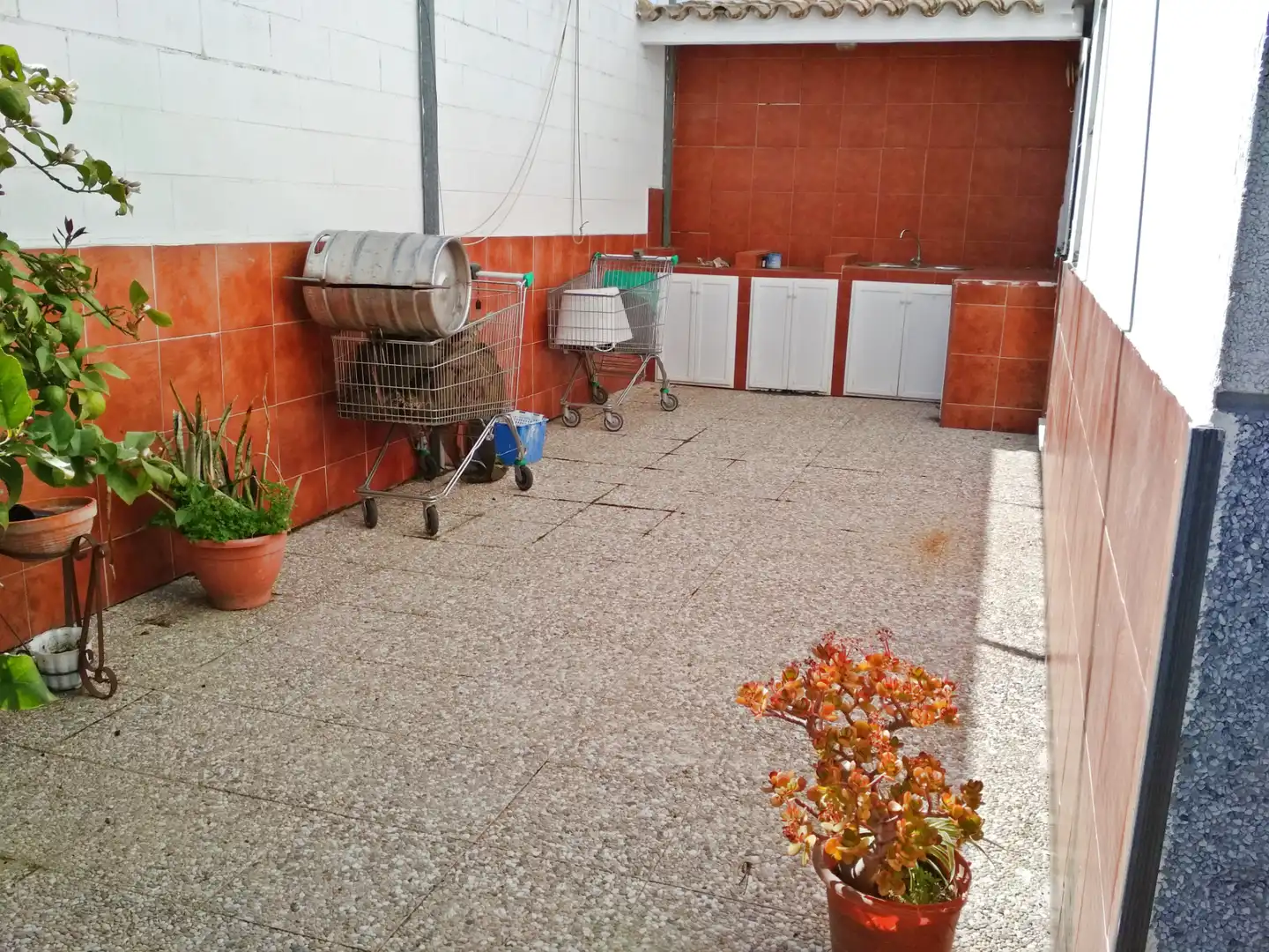 Terraza de Casa o chalet de alquiler en Sanlúcar de Barrameda con Aire acondicionado, Calefacción y Jardín privado