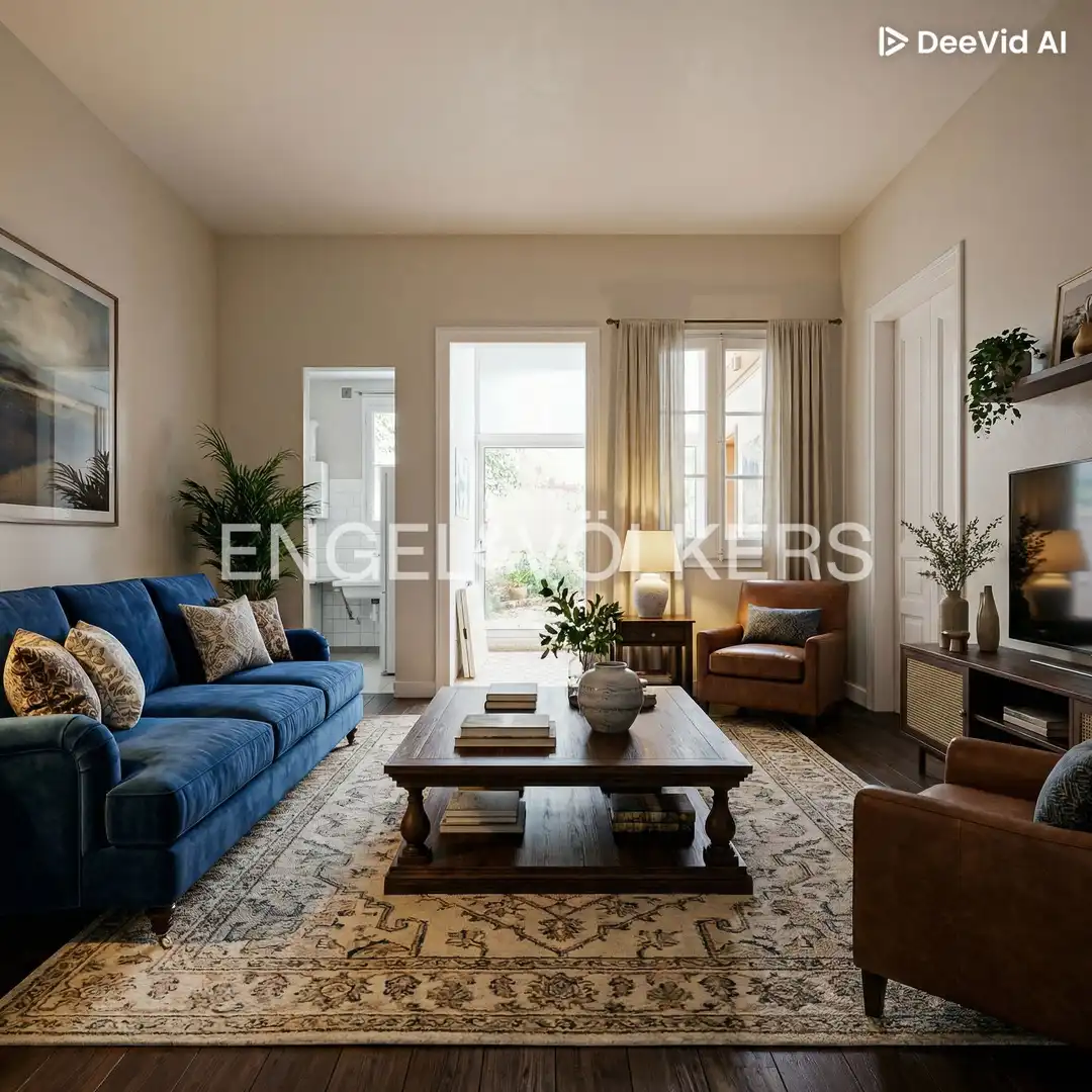Sala de estar de Casa o chalet en venta en Barcelona con Aire acondicionado, Calefacción y Jardín privado
