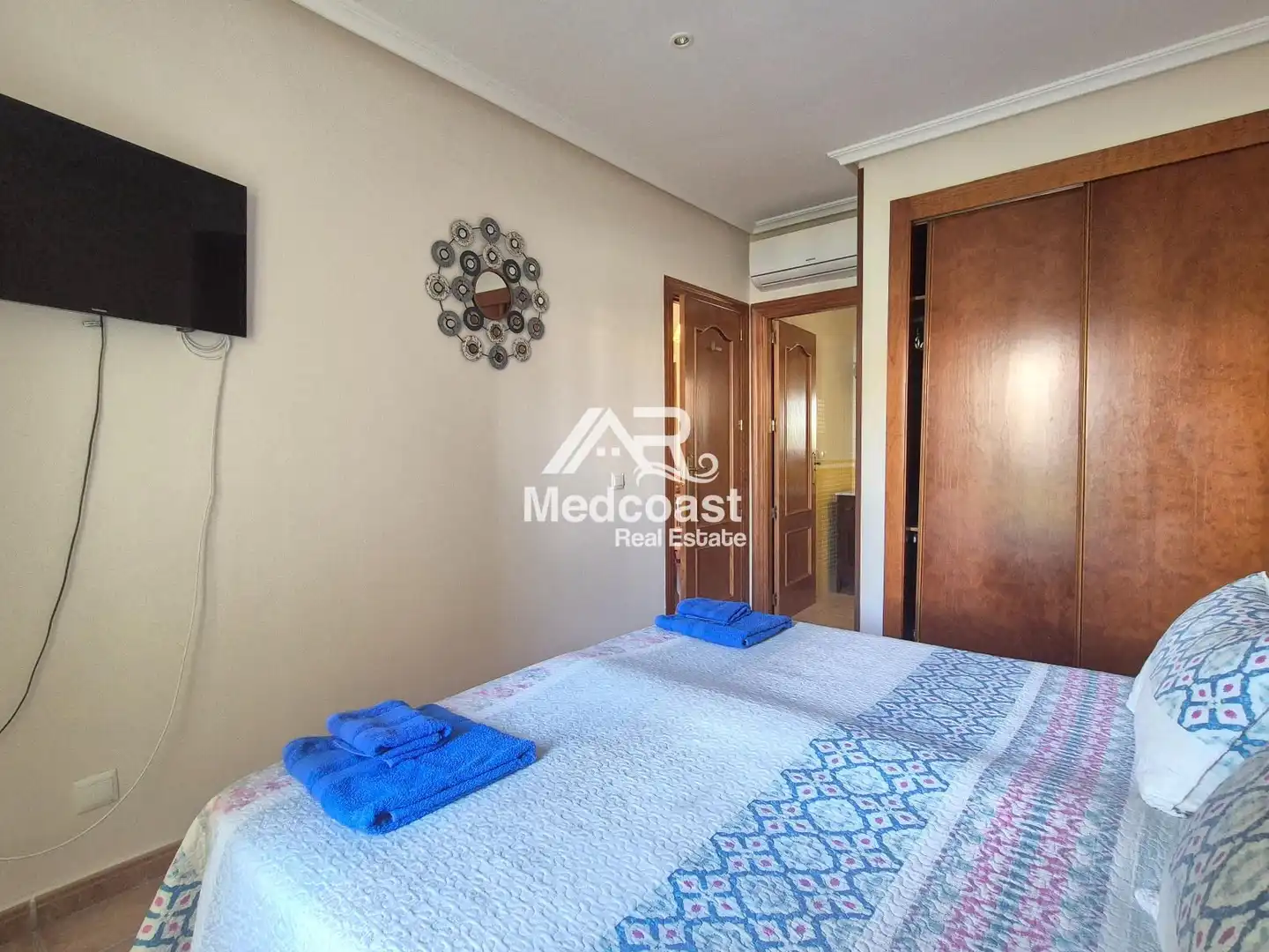Schlafzimmer von Wohnung zum Verkauf in Vera mit Klimaanlage, Terrasse und Schwimmbad