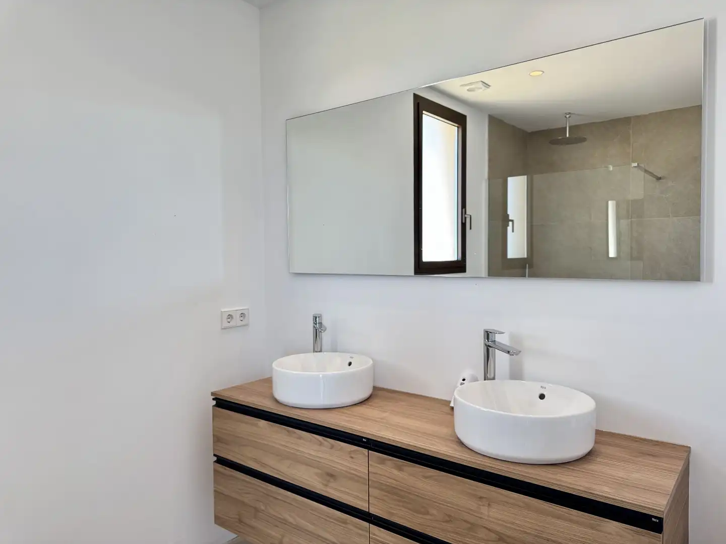 Badezimmer von Country house zur Miete in Porreres mit Klimaanlage, Heizung und Terrasse