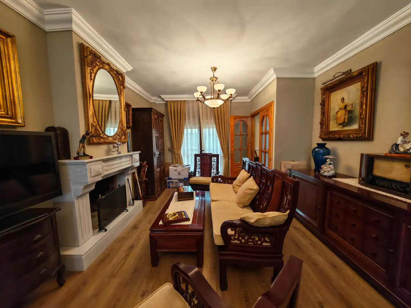 Sala de estar de Casa o chalet en venta en Alhaurín de la Torre con Aire acondicionado, Calefacción y Jardín privado