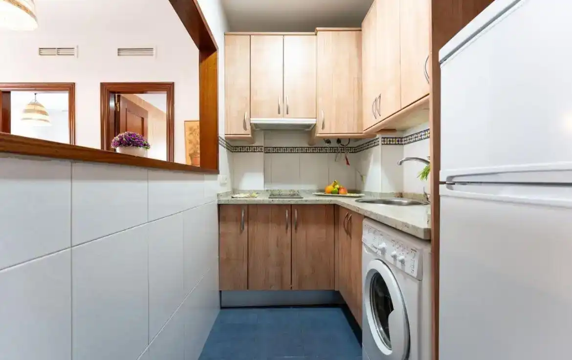 Küche von Wohnung zur Miete in Torremolinos mit Klimaanlage, Möbliert und Balkon