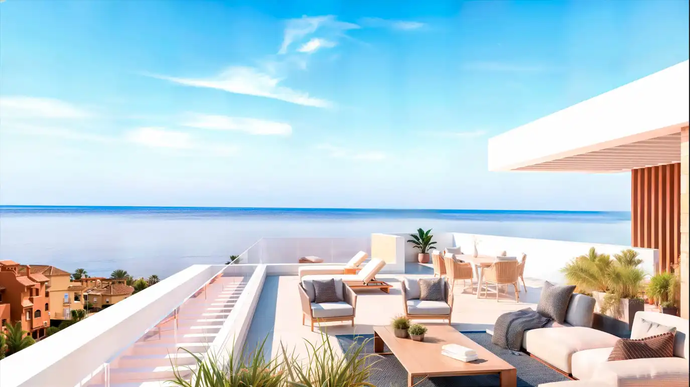 Terrassa de Apartament en venda en Estepona amb Terrassa, Traster i Piscina
