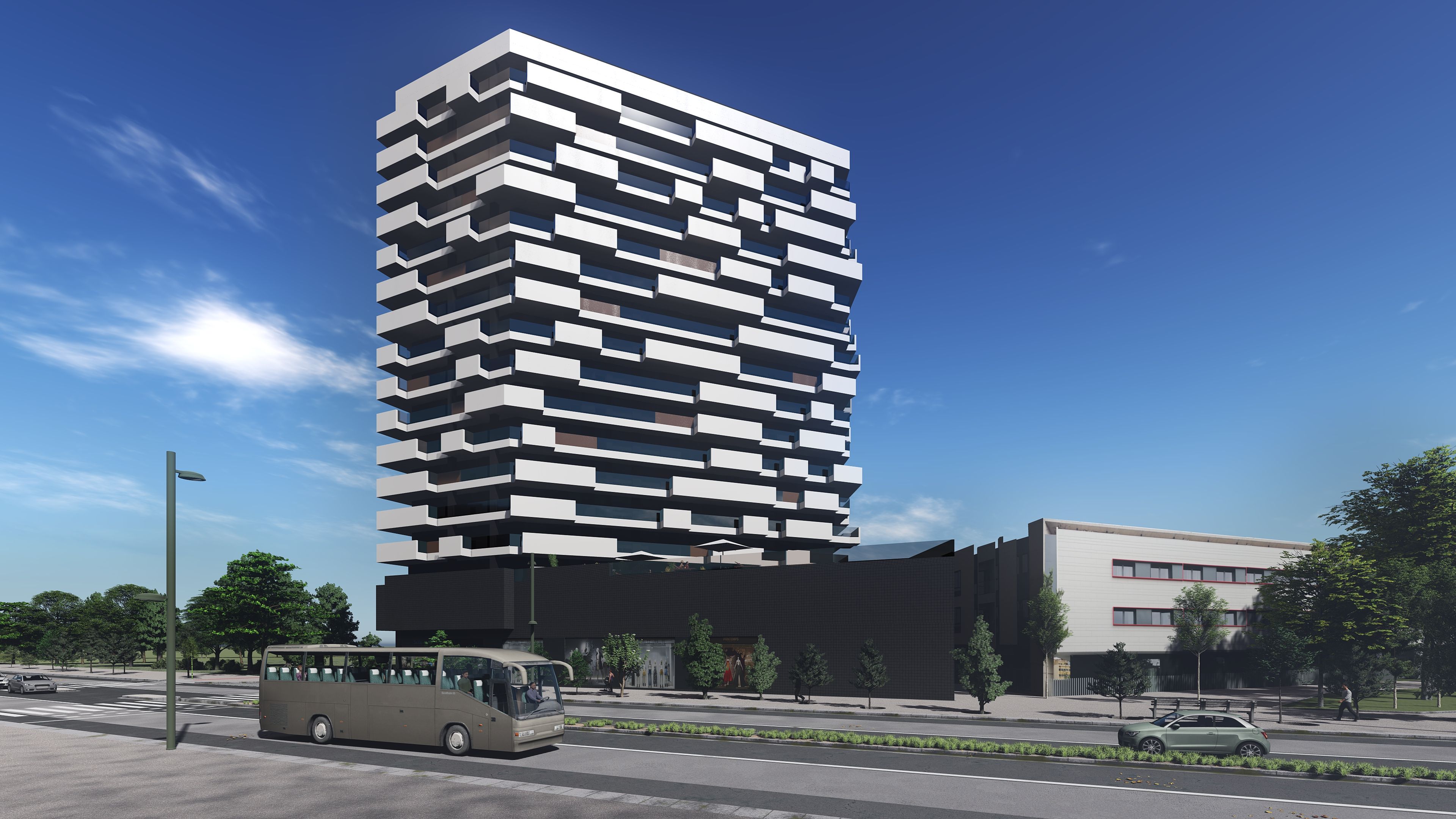 Vista exterior de Piso en venta en Burgos Capital con Calefacción, Parquet y Terraza