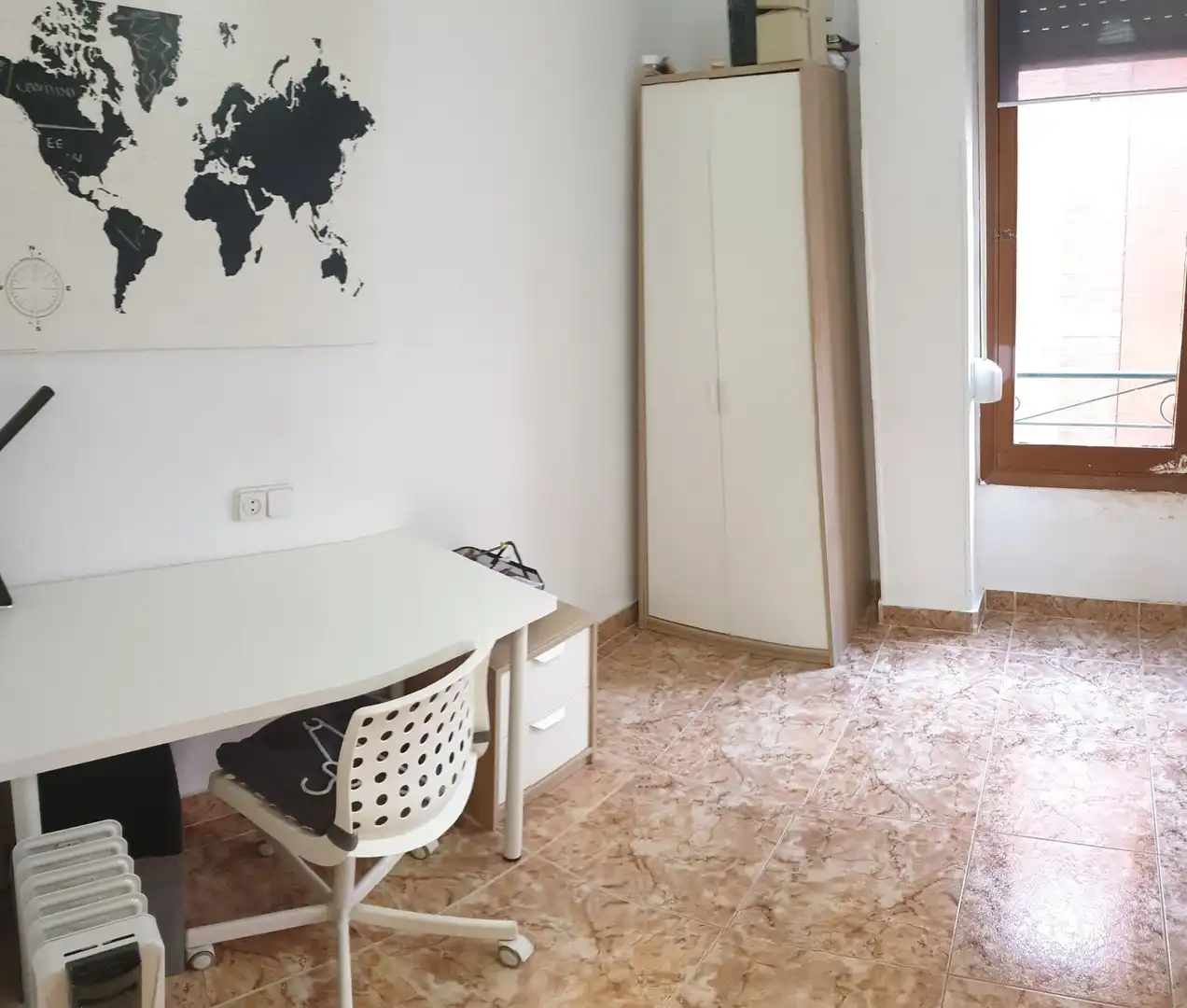 Bedroom of Flat for rent in  Murcia Capital  with Air Conditioner, Private garden and Furnished